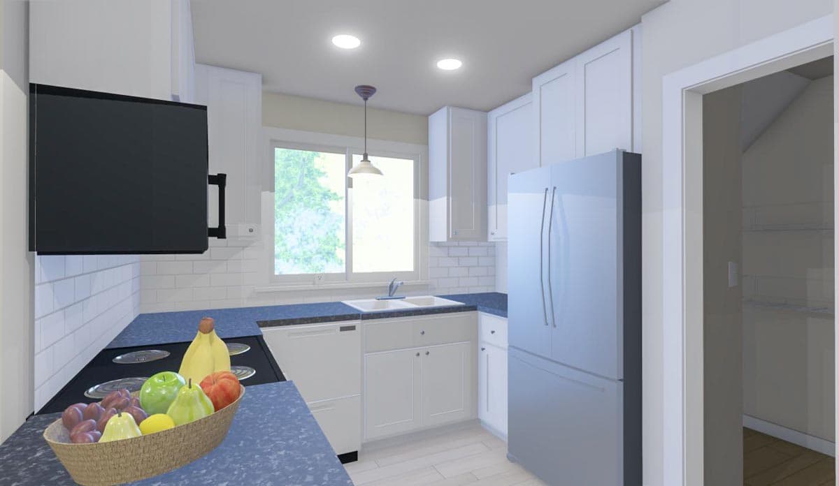 Plan 430820SNG: 736 Square Foot ADU with Upstairs Fireplace - Image #4 - Carriage, Cottage, Country