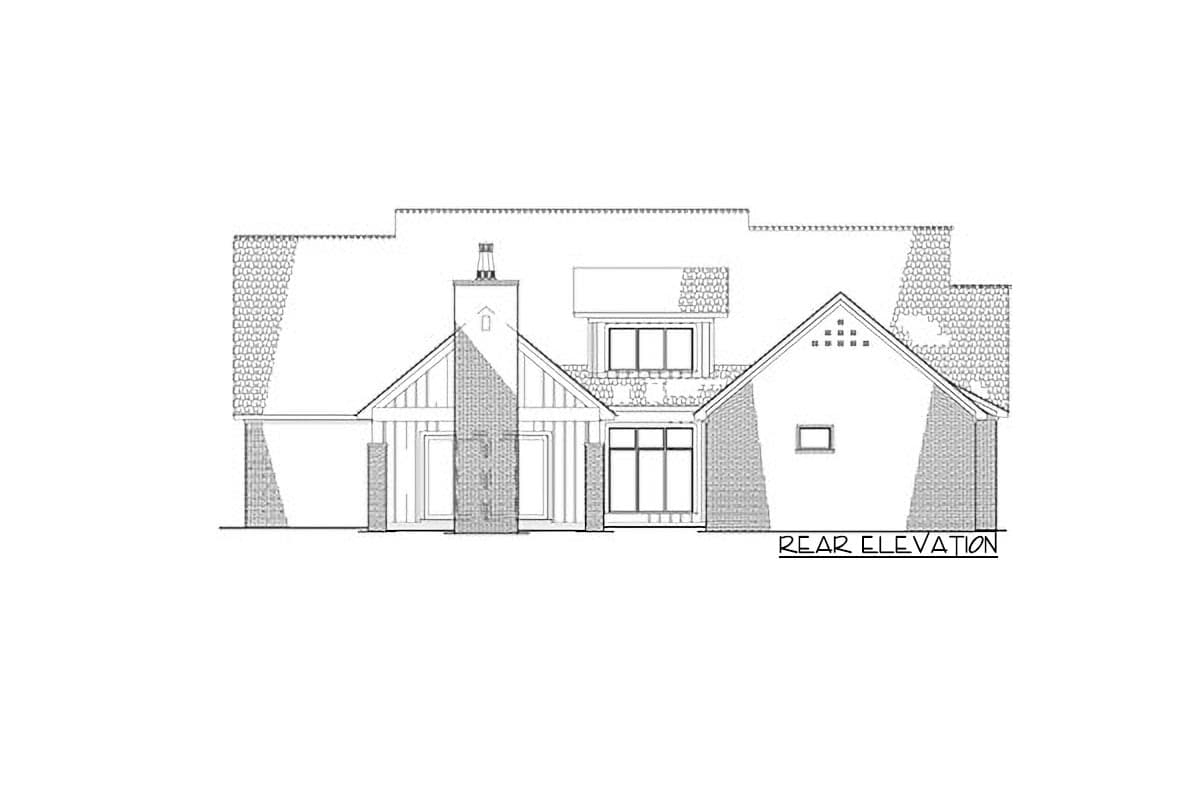 Plan 70767SND: Modern French Country Home Plan with Bonus Room - 2662 Sq Ft - Image #4 - Craftsman, French Country, New American, Transitional