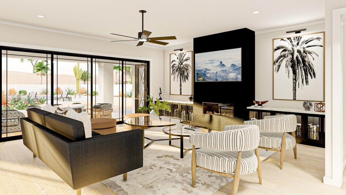 Plan 623105DJ: 3-Bed Mediterranean Home Plan under 3000 Square Feet - Image #6 - Mediterranean, Ranch, Southwest, Spanish