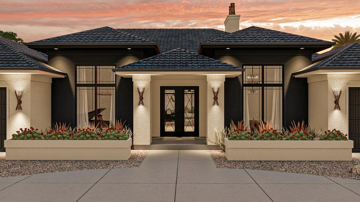 Plan 623105DJ: 3-Bed Mediterranean Home Plan under 3000 Square Feet - Image #13 - Mediterranean, Ranch, Southwest, Spanish