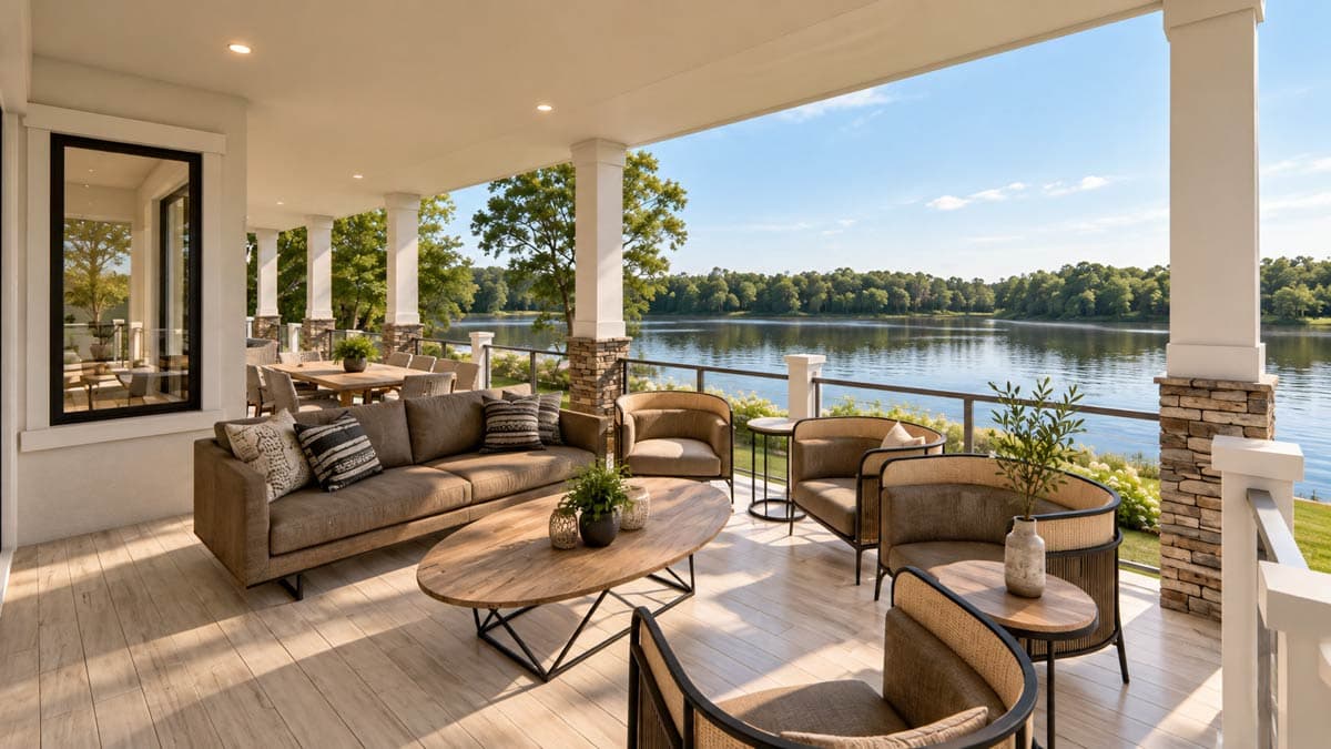 Plan 871021JEN: Sprawling 4-Bed Modern Prairie Home Plan Ideal for Lot with Rear Views - Image #3 - Coastal, Contemporary, Modern, Mountain, Prairie, Vacation
