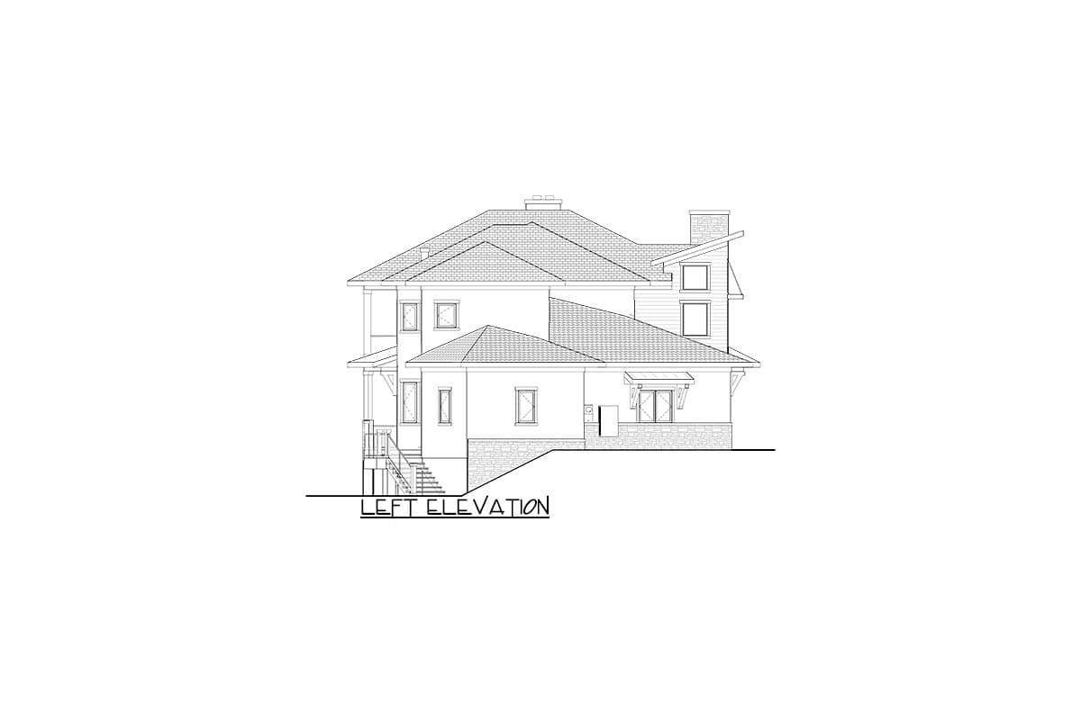 Plan 871021JEN: Sprawling 4-Bed Modern Prairie Home Plan Ideal for Lot with Rear Views - Image #14 - Coastal, Contemporary, Modern, Mountain, Prairie, Vacation