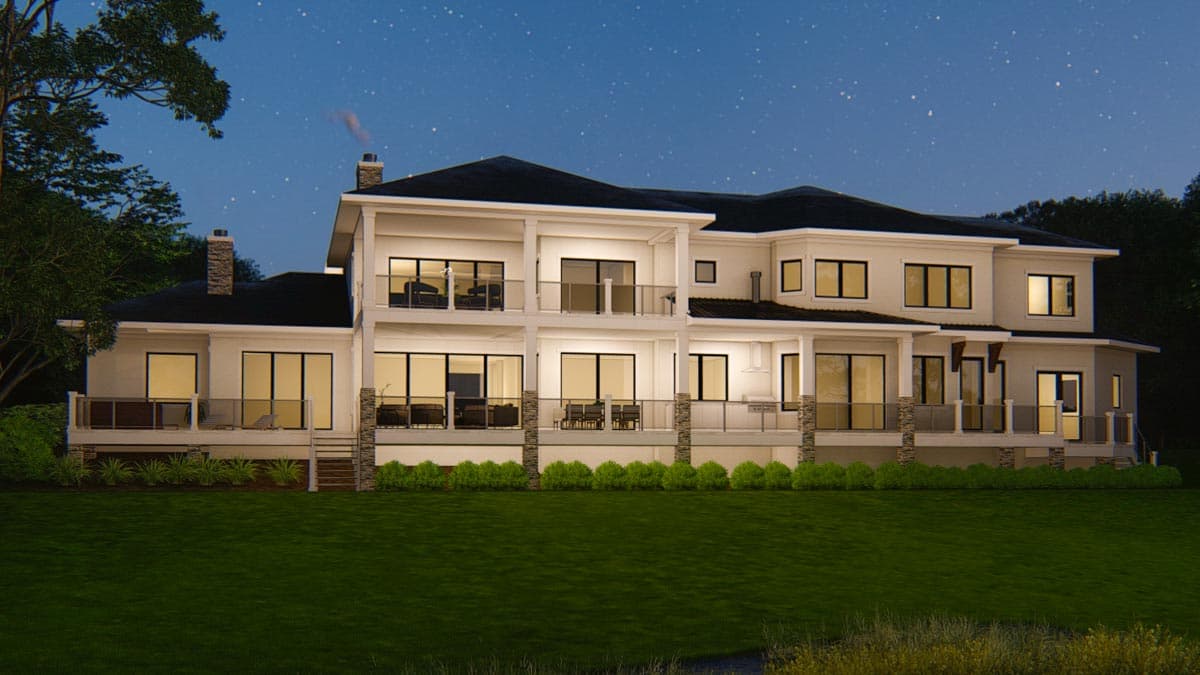 Plan 871021JEN: Sprawling 4-Bed Modern Prairie Home Plan Ideal for Lot with Rear Views - Image #12 - Coastal, Contemporary, Modern, Mountain, Prairie, Vacation