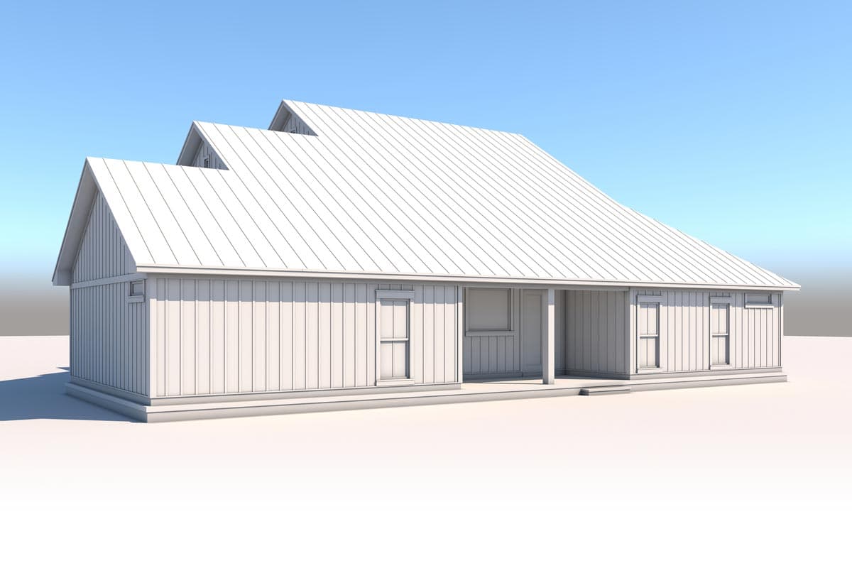 Plan 51913HZ: 4-Bedroom Modern Farmhouse Plan with Wraparound Front Porch - Image #6 - Cottage, Country, Farmhouse, Modern Farmhouse, New American, Ranch