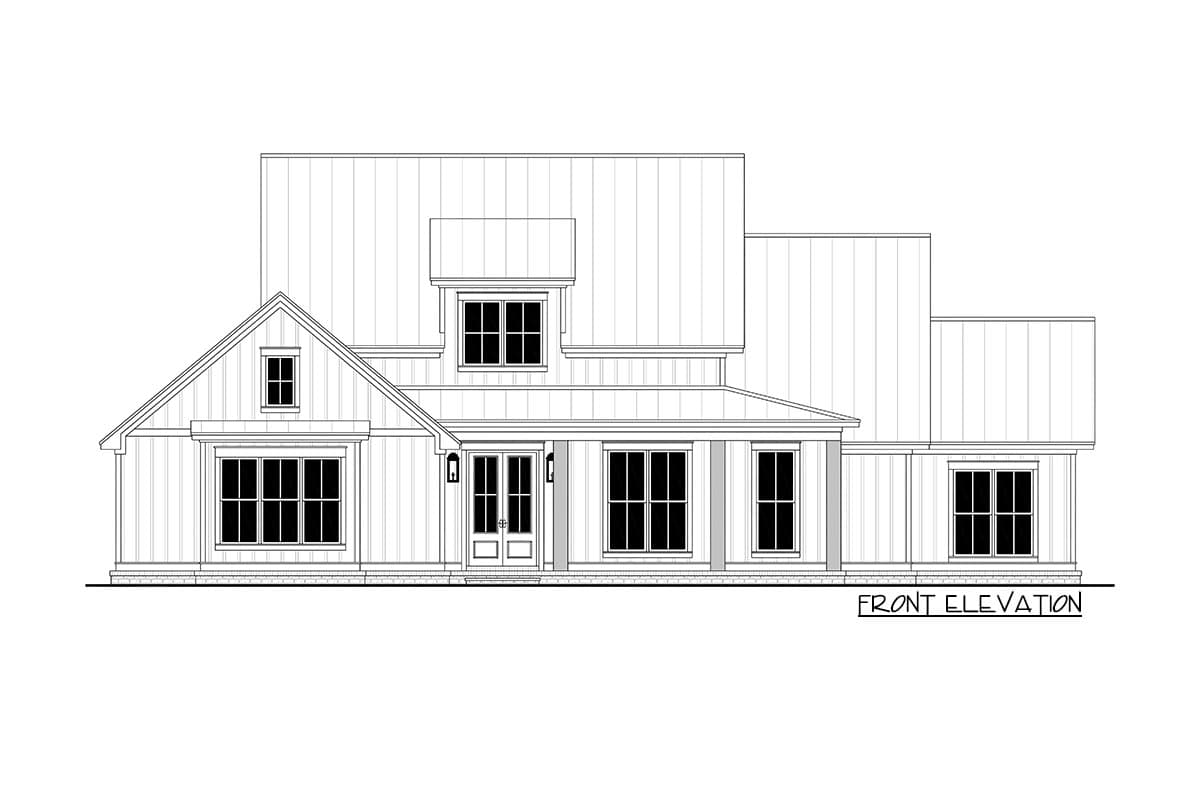 Plan 51913HZ: 4-Bedroom Modern Farmhouse Plan with Wraparound Front Porch - Image #7 - Cottage, Country, Farmhouse, Modern Farmhouse, New American, Ranch