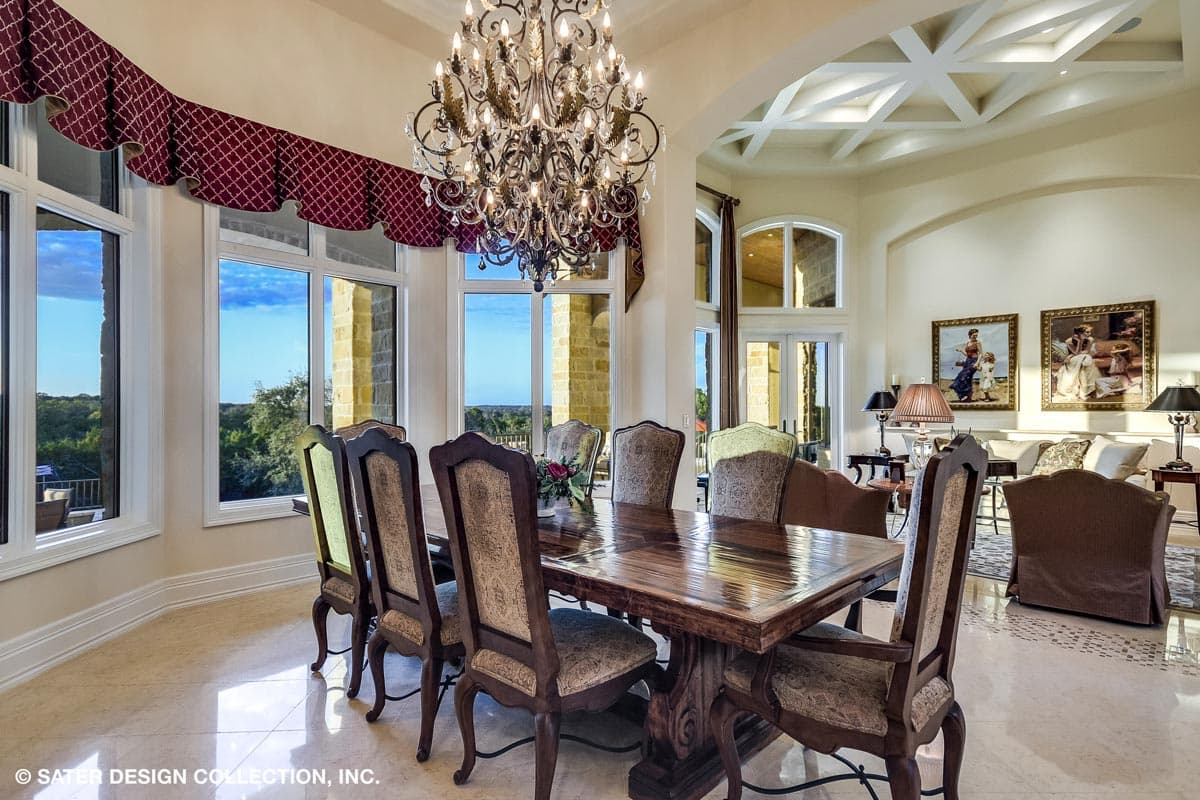 Plan 340104STR: 4-bed Luxury Home Plan with Two 2-car Garages and a Home Theater - Image #16 - European, Hill Country, Mediterranean
