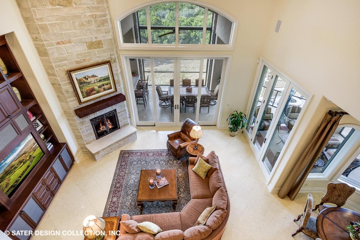 Plan 340104STR: 4-bed Luxury Home Plan with Two 2-car Garages and a Home Theater - Image #20 - European, Hill Country, Mediterranean