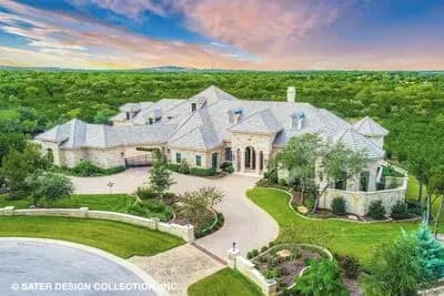 4-bed Luxury Home Plan with Two 2-car Garages and a Home Theater