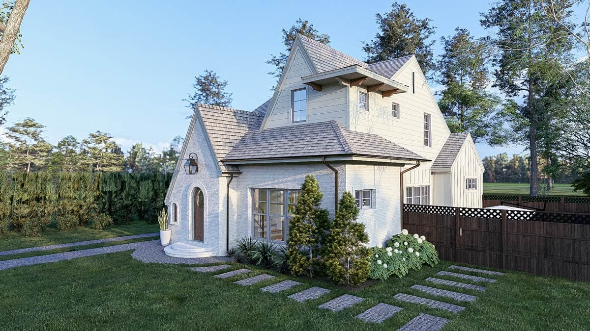 Plan 70768SND: Transitional European Home Plan with Single Garage and Main-level Master Bedroom - Image #6 - European, French Country, Transitional