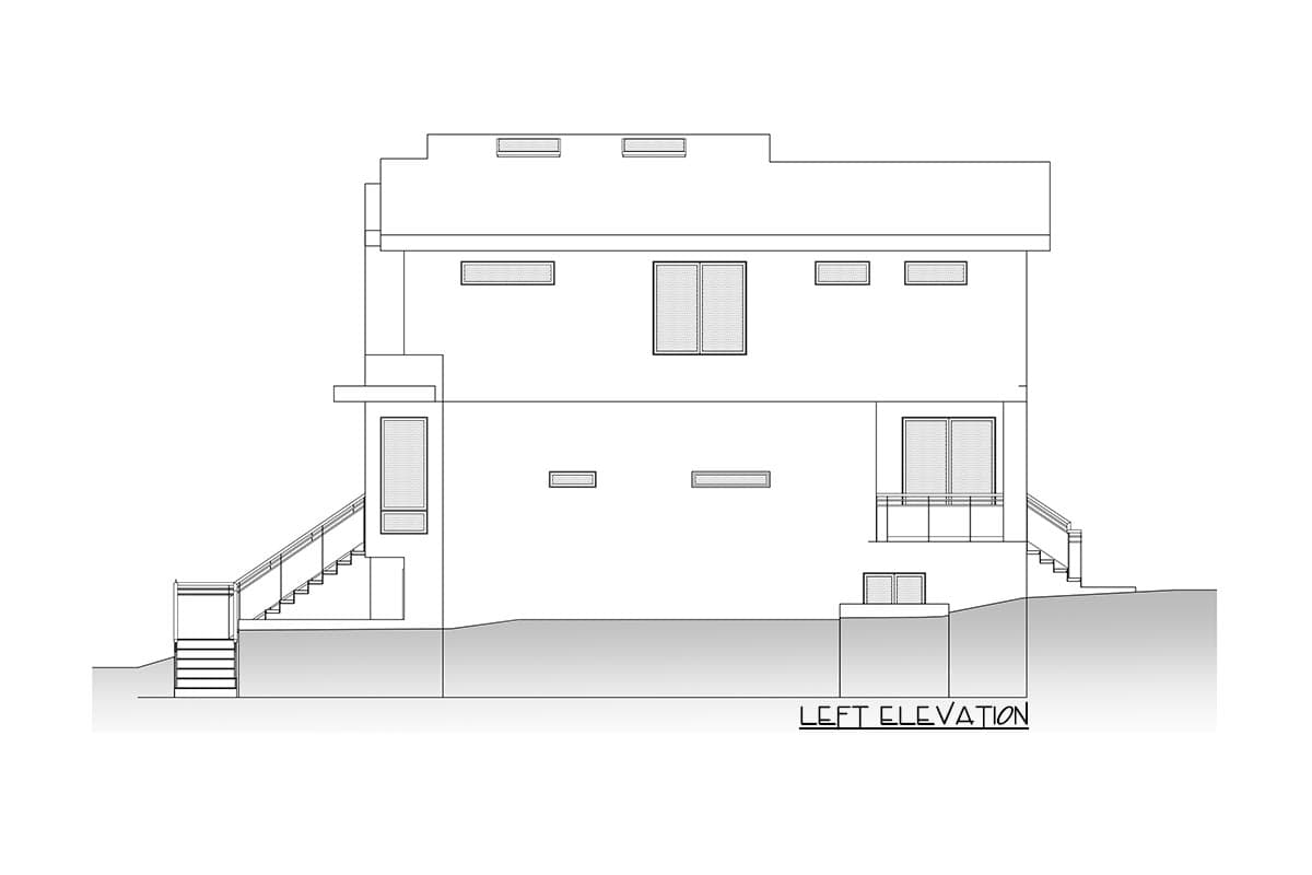 Plan 666169RAF: Contemporary Northwest Home Plan with Rooftop Terrace and 2-Bed Apartment - Image #8 - Contemporary, Modern, Northwest