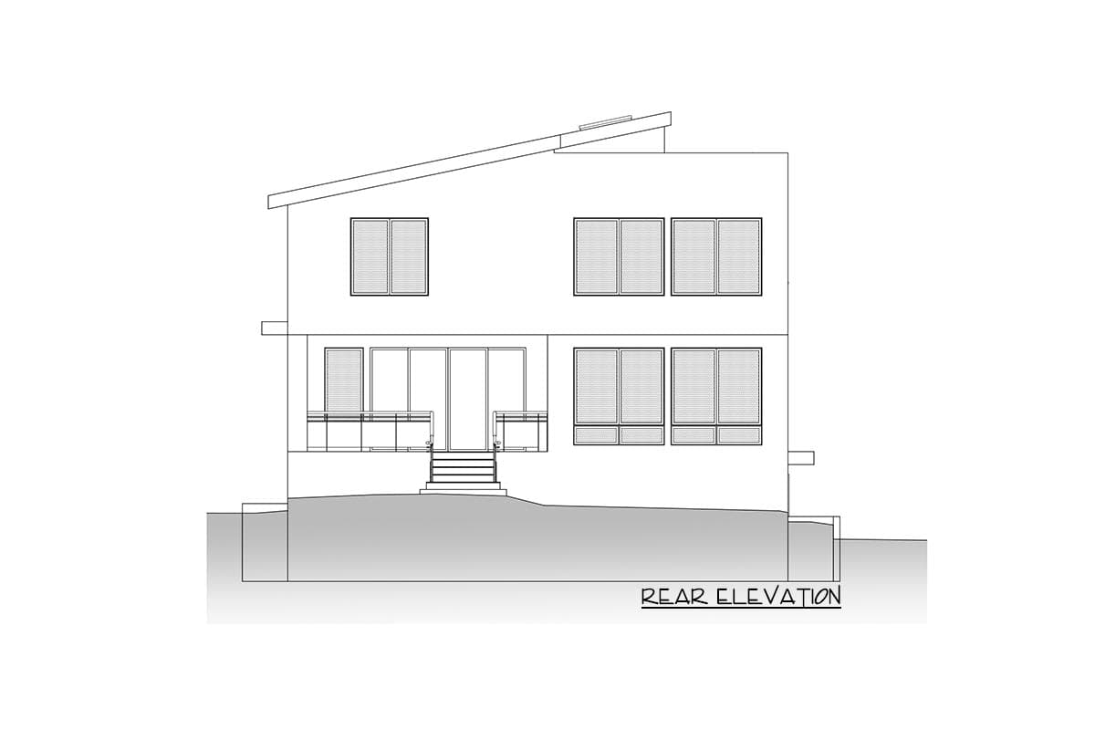 Plan 666169RAF: Contemporary Northwest Home Plan with Rooftop Terrace and 2-Bed Apartment - Image #9 - Contemporary, Modern, Northwest