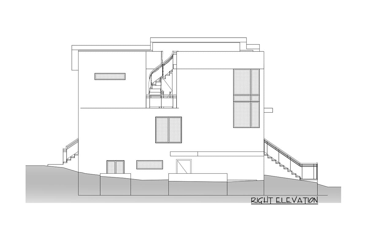 Plan 666169RAF: Contemporary Northwest Home Plan with Rooftop Terrace and 2-Bed Apartment - Image #10 - Contemporary, Modern, Northwest