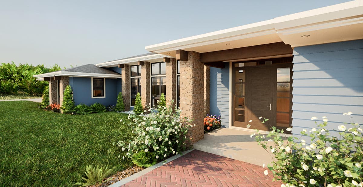 Plan 69199AM: One-Story Modern Prairie-Style Home Plan with Home Office - Image #11 - Northwest, Prairie, Ranch