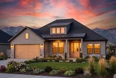 Split-Bed Country Craftsman Plan with Front and Rear Porches - 1731 Sq Ft