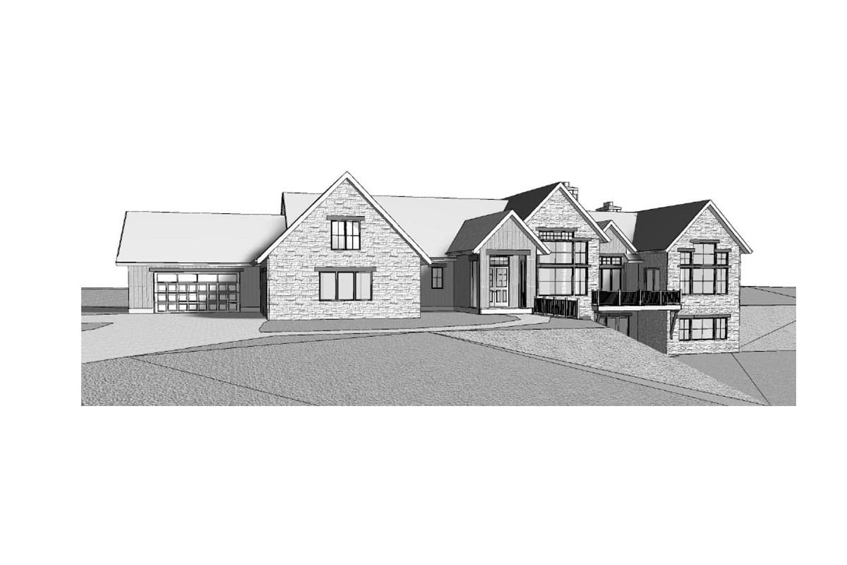 Plan 95170RW: Transitional Mountain Ranch with Walkout Basement and Optional Bonus Room - 5351 Sq Ft - Image #10 - Contemporary, Mountain, New American, Ranch, Rustic, Transitional