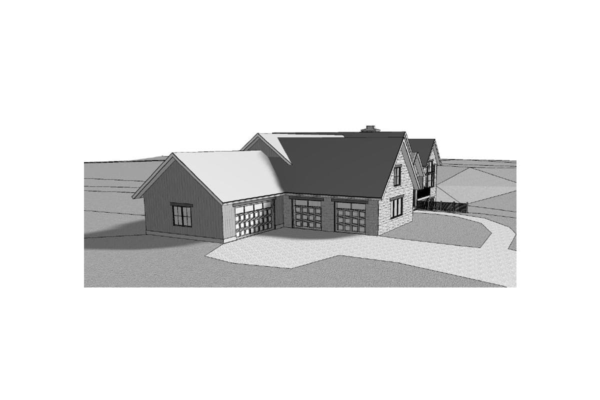 Plan 95170RW: Transitional Mountain Ranch with Walkout Basement and Optional Bonus Room - 5351 Sq Ft - Image #11 - Contemporary, Mountain, New American, Ranch, Rustic, Transitional
