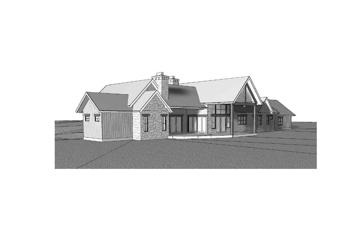 Plan 95170RW: Transitional Mountain Ranch with Walkout Basement and Optional Bonus Room - 5351 Sq Ft - Image #14 - Contemporary, Mountain, New American, Ranch, Rustic, Transitional