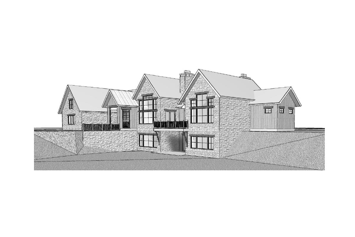 Plan 95170RW: Transitional Mountain Ranch with Walkout Basement and Optional Bonus Room - 5351 Sq Ft - Image #15 - Contemporary, Mountain, New American, Ranch, Rustic, Transitional