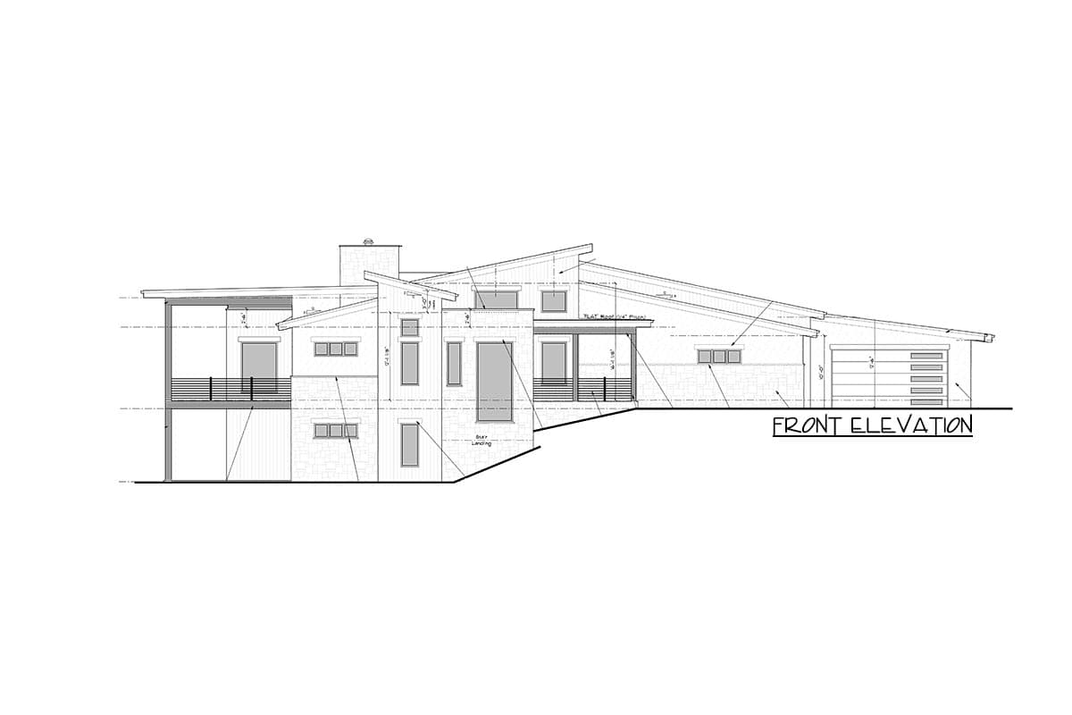 Plan 95171RW: Contemporary Ranch for Side-sloping Lot - Image #10 - Contemporary, Modern, Mountain, Northwest, Ranch