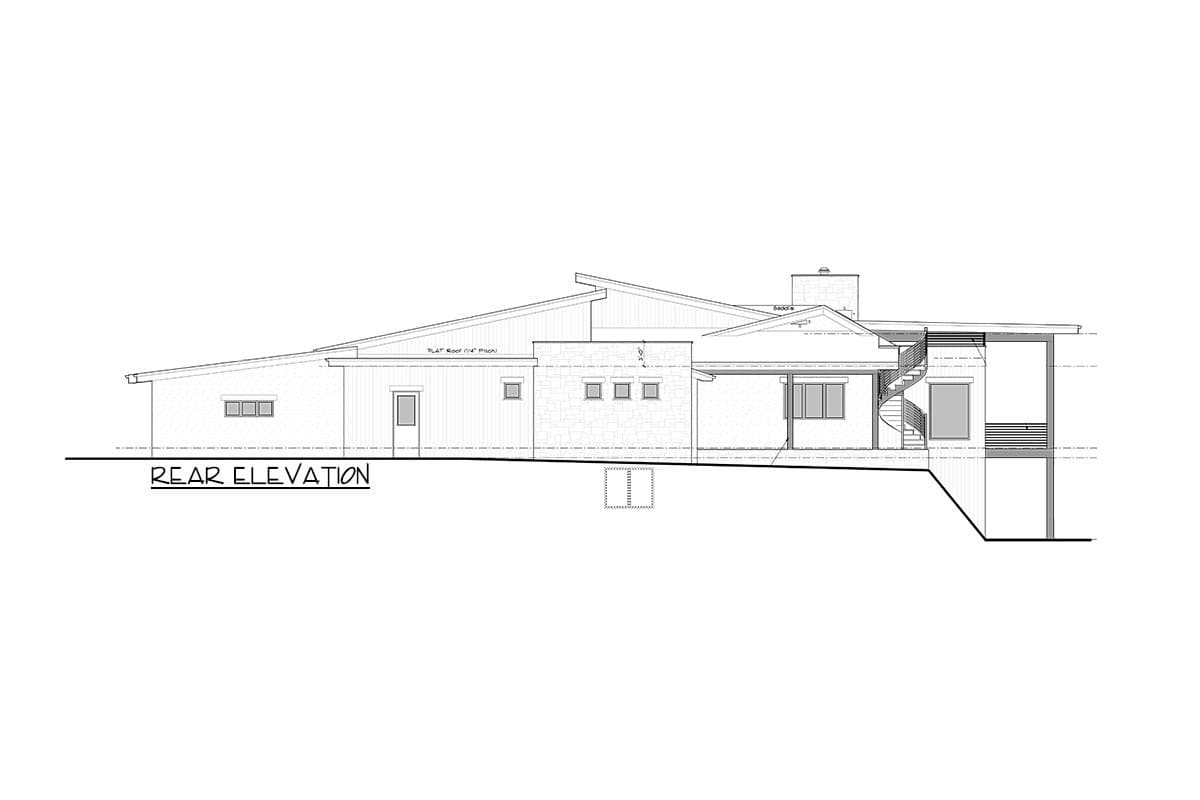 Plan 95171RW: Contemporary Ranch for Side-sloping Lot - Image #12 - Contemporary, Modern, Mountain, Northwest, Ranch