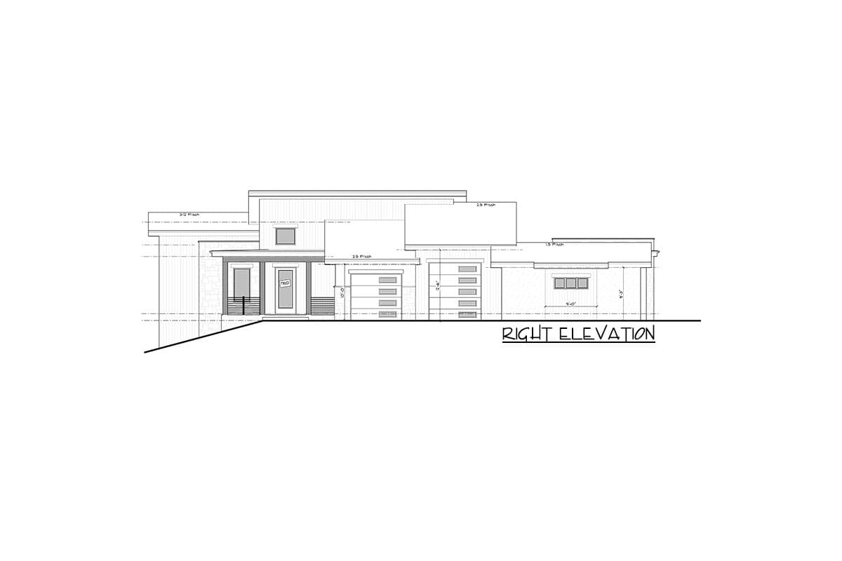 Plan 95171RW: Contemporary Ranch for Side-sloping Lot - Image #13 - Contemporary, Modern, Mountain, Northwest, Ranch