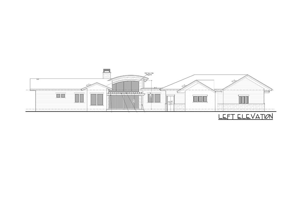 Plan 95176RW: Contemporary Ranch Plan with Angled Garage and Optional Lower Level - Image #10 - Contemporary, Craftsman, Ranch