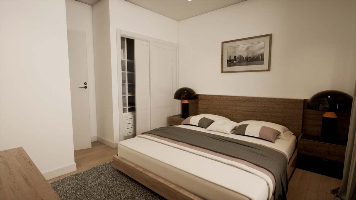 Plan 420021WNT: 2-Bed Modern Contemporary Home Plan with Stone and Wood Exterior - Image #23 - Contemporary, Mid Century Modern, Modern, Mountain, Northwest, Ranch, Rustic