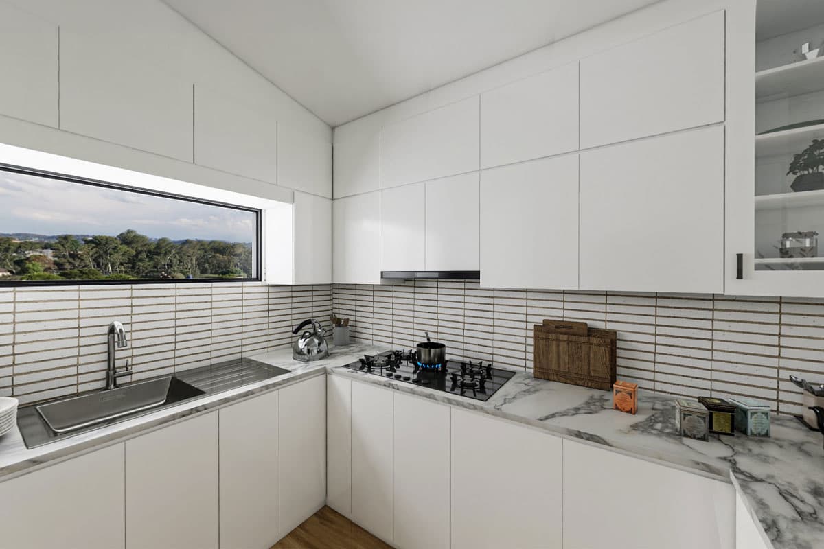 Plan 420021WNT: 2-Bed Modern Contemporary Home Plan with Stone and Wood Exterior - Virtual Tour Cover Image - Contemporary, Mid Century Modern, Modern, Mountain, Northwest, Ranch, Rustic