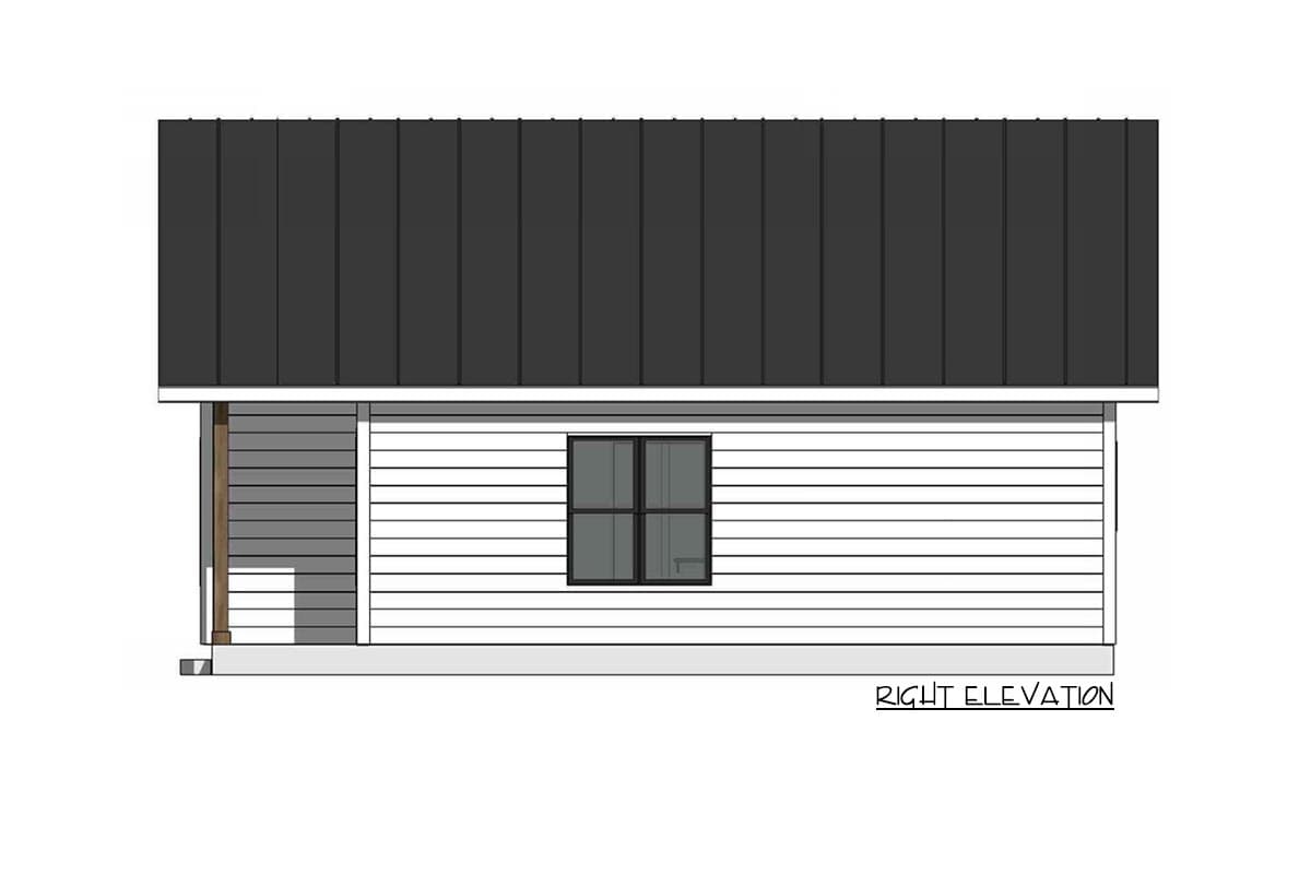 Plan 420022WNT: 749 Square Foot Country Cottage ADU - Image #5 - Cottage, Country, Craftsman, New American, Rustic, Vacation