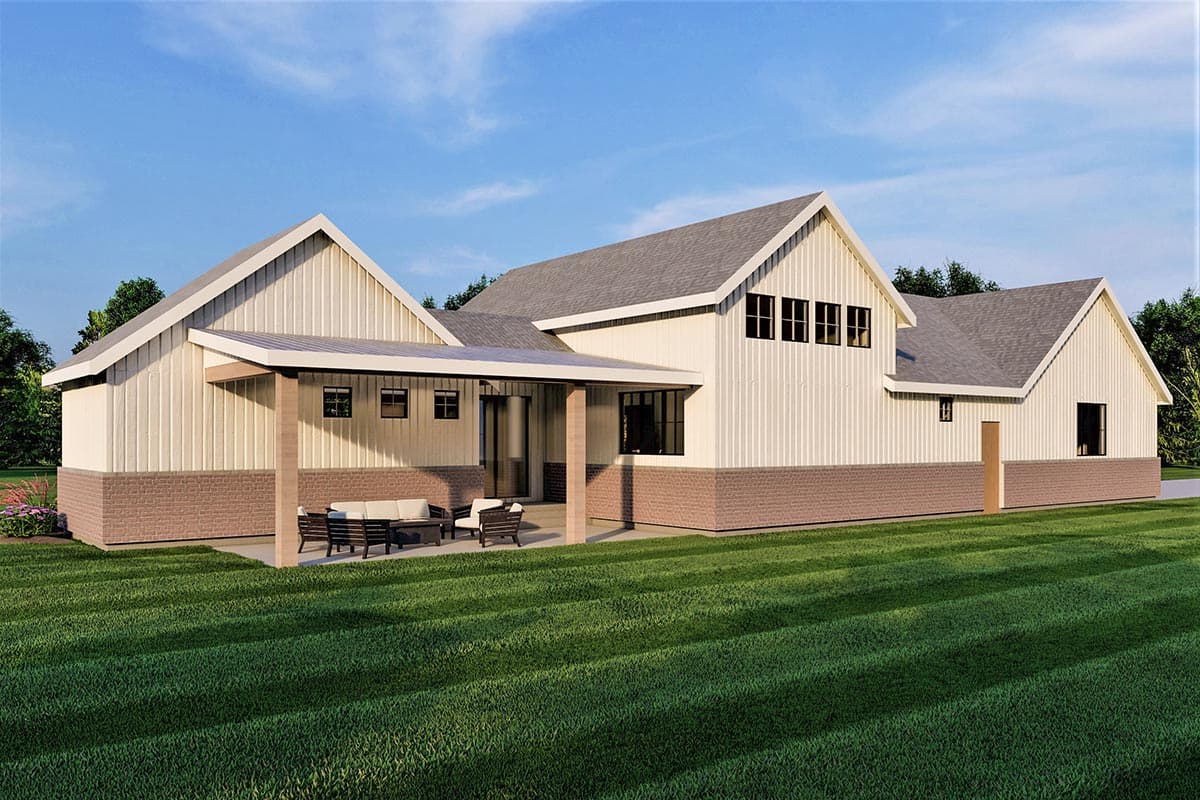 Plan 490034NAH: Sprawling Modern Farmhouse Plan with Optionally Finished Lower Level - Image #4 - Country, Craftsman, Hill Country, Modern Farmhouse, New American, Ranch