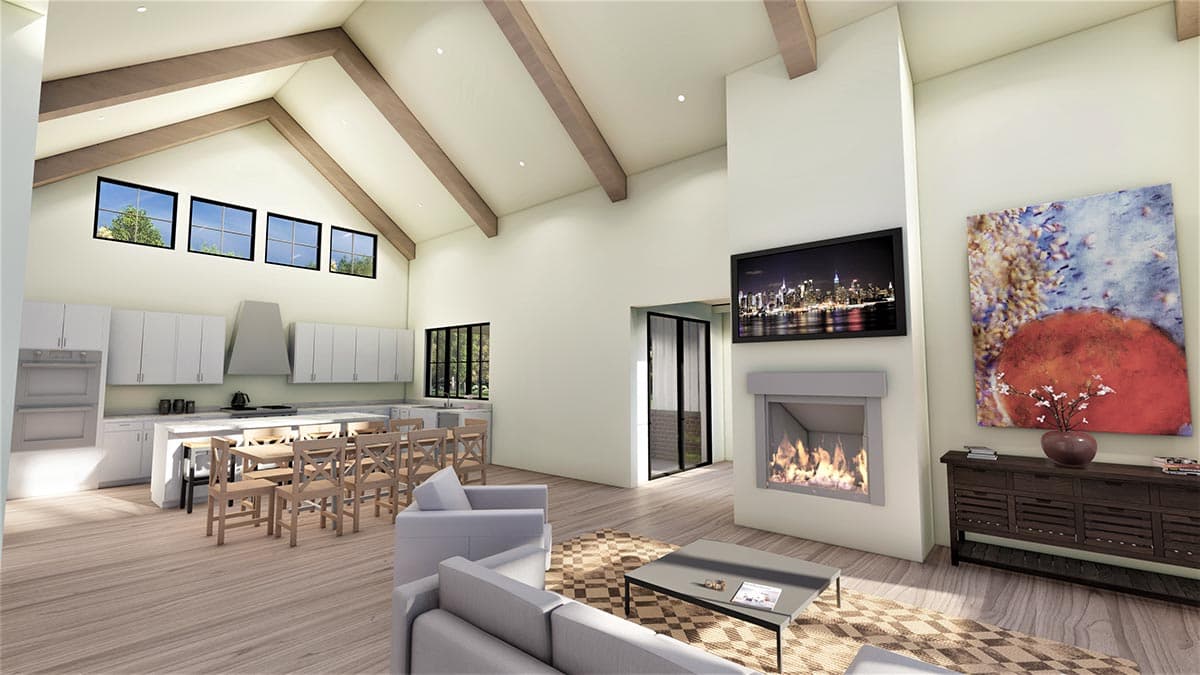 Plan 490034NAH: Sprawling Modern Farmhouse Plan with Optionally Finished Lower Level - Image #6 - Country, Craftsman, Hill Country, Modern Farmhouse, New American, Ranch