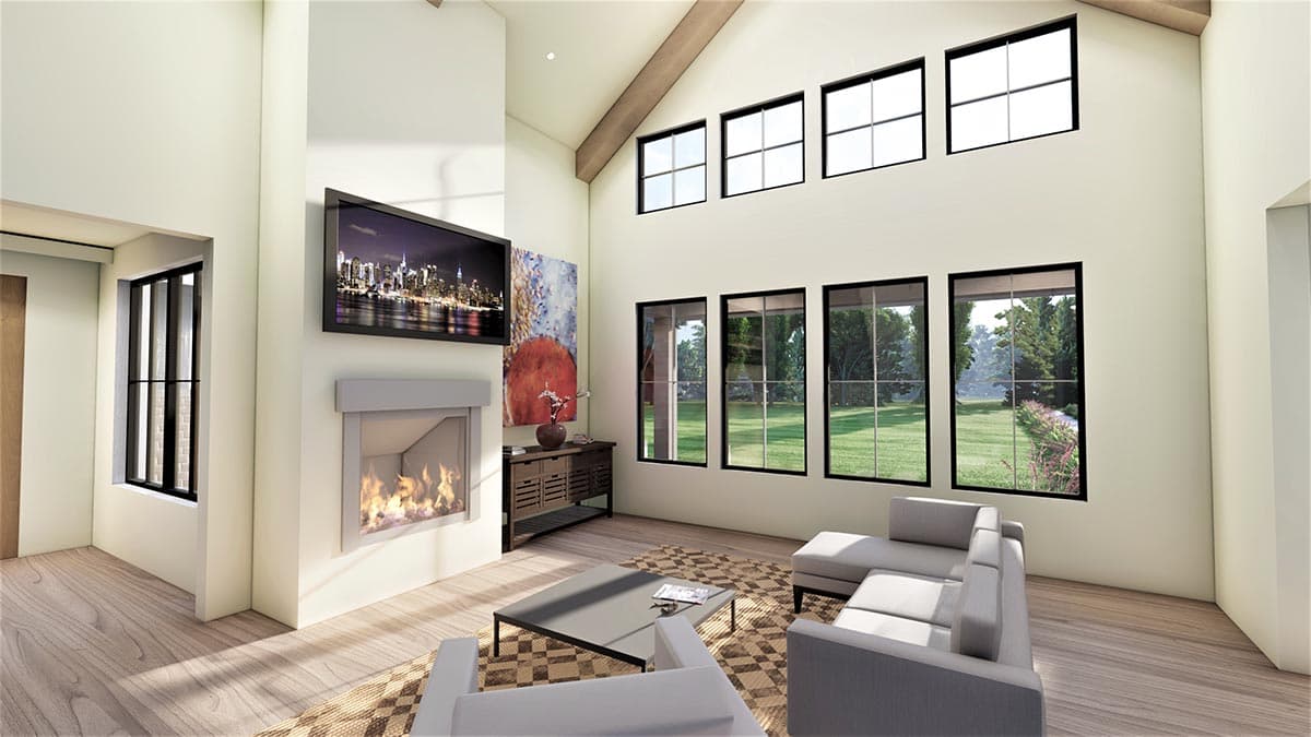 Plan 490034NAH: Sprawling Modern Farmhouse Plan with Optionally Finished Lower Level - Image #7 - Country, Craftsman, Hill Country, Modern Farmhouse, New American, Ranch