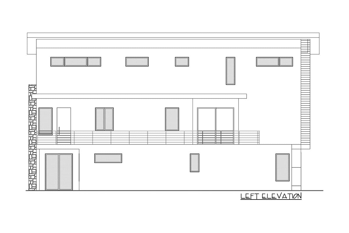 Plan 666171RAF: 3-Story Modern House Plan with Prep Kitchen and Bedrooms on Every Floor - Image #6 - Contemporary, Modern, Northwest
