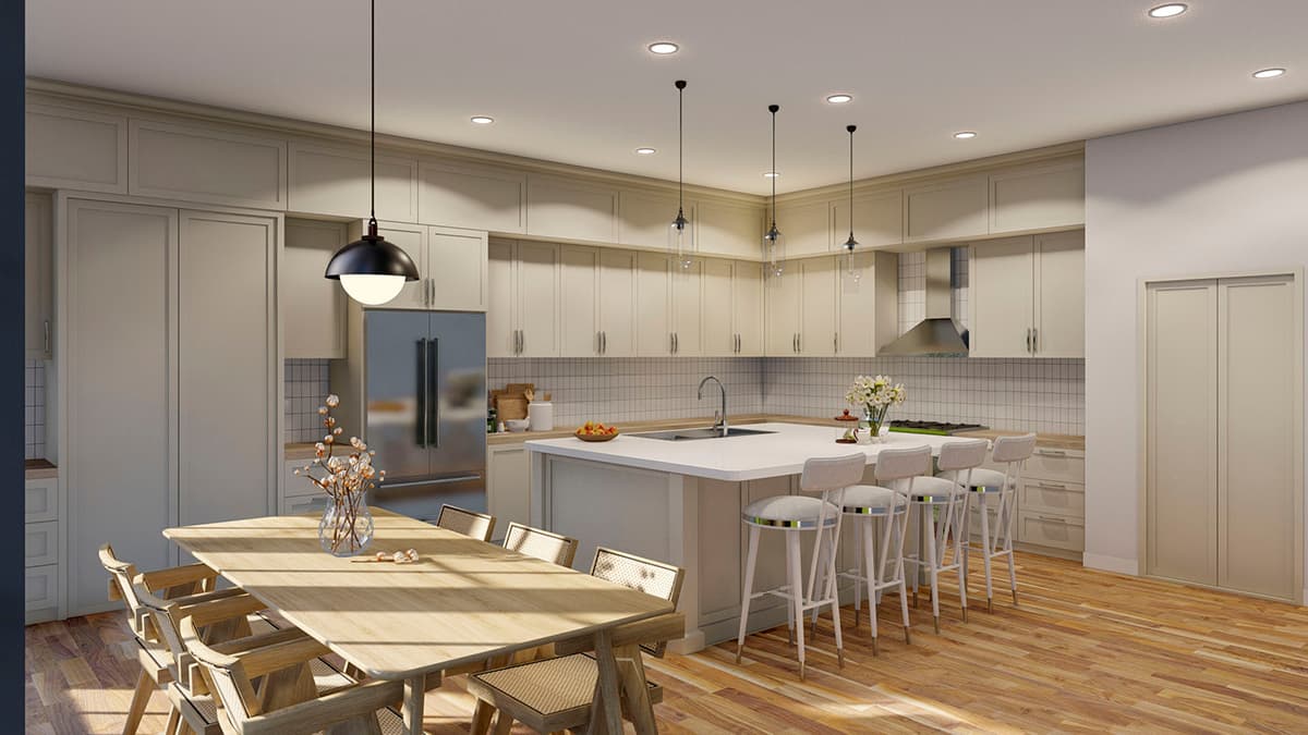 Plan 70770MK: French Country Home Plan with 3 Beds and a Home Office - 2739 Sq Ft - Image #8 - European, French Country