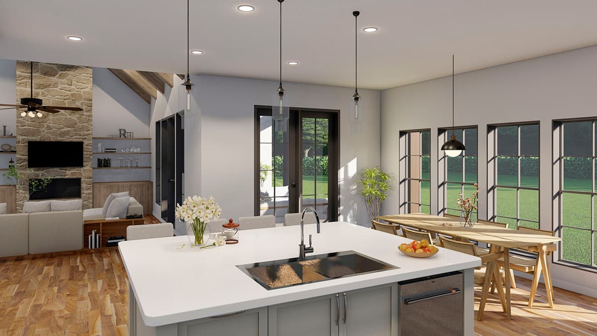 Plan 70770MK: French Country Home Plan with 3 Beds and a Home Office - 2739 Sq Ft - Image #10 - European, French Country
