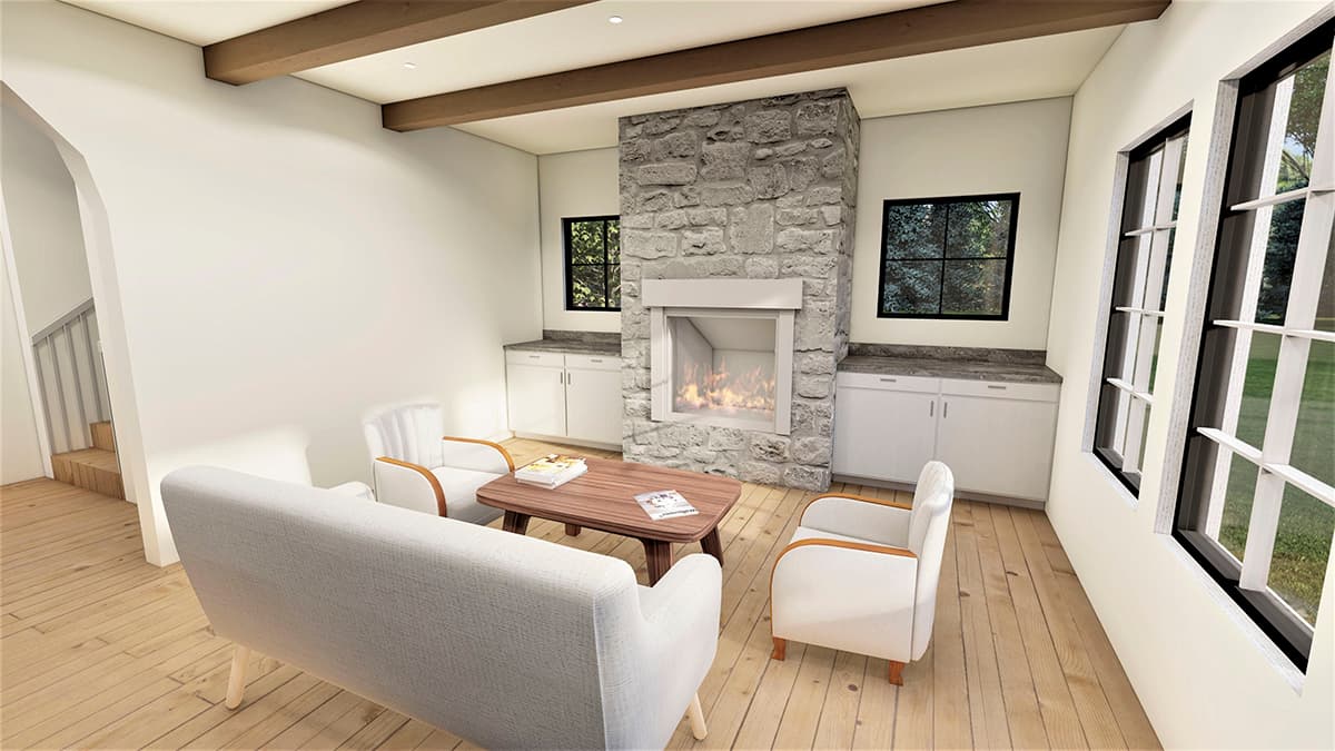 Plan 490036NAH: 3-to-5 Bedroom Contemporary Farmhouse Plan with  2-car Garage - Image #7 - Farmhouse, Modern Farmhouse, Traditional