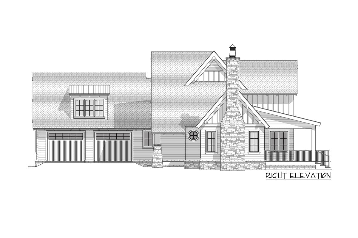 Plan 865019SHW: Rustic New American House Plan with Shed Dormered Bonus Room - 2389 Sq Ft - Image #21 - Cottage, Country, Craftsman, New American, Traditional