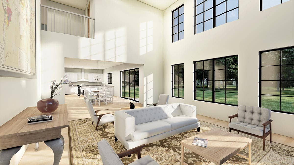 Plan 490037NAH: Modern Colonial House Plan with Laundry Accessible from Master Suite - Image #6 - Colonial, New American, Southern, Southern Traditional, Traditional