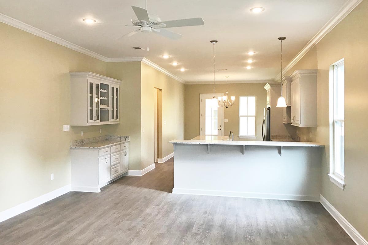 Plan 521016TTL: 28'-wide 3-Bed Southern Traditional Home Plan with Rear Garage - 1778 Sq Ft - Image #5 - Country, Southern, Southern Traditional, Traditional