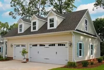 3-car Garage with Powder Room and Walk-up Attic Storage