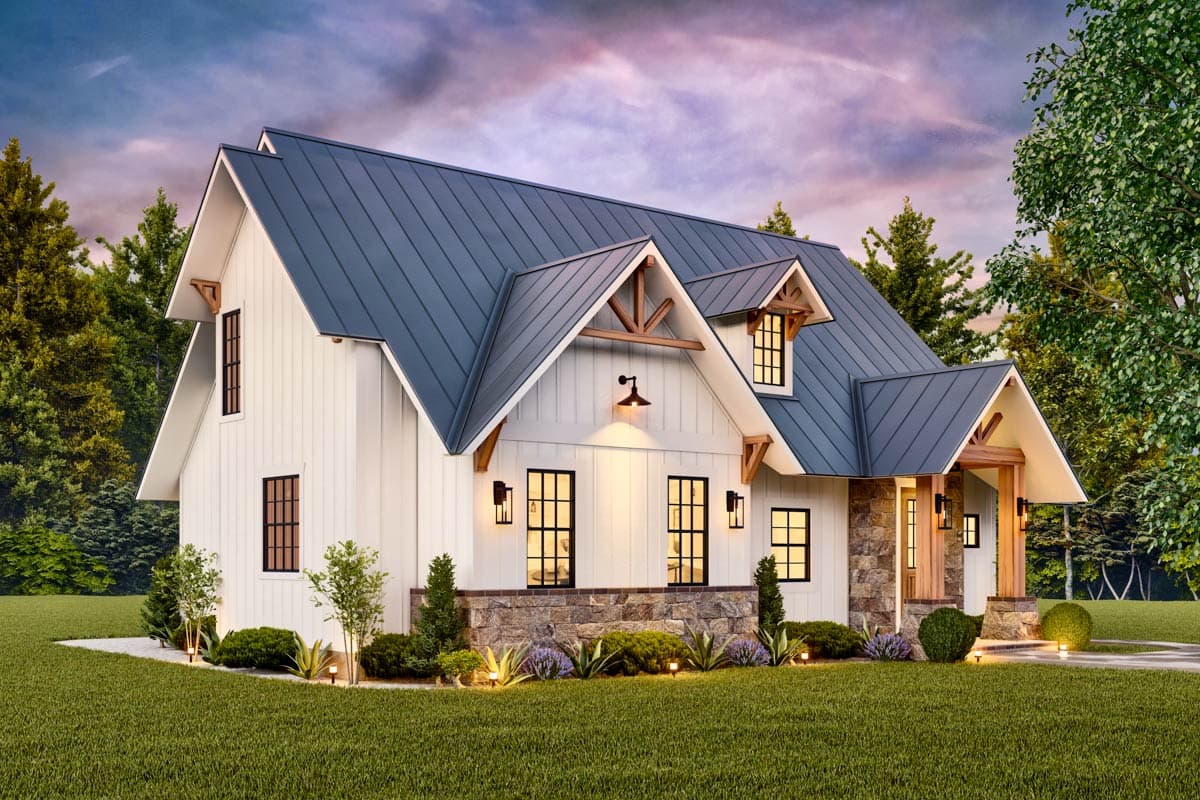 Plan 25772GE: 3-Bed Craftsman Cottage with Vaulted Great Room - 1702 Sq Ft - Image #10 - Cottage, Country, Craftsman, Mountain, New American, Traditional