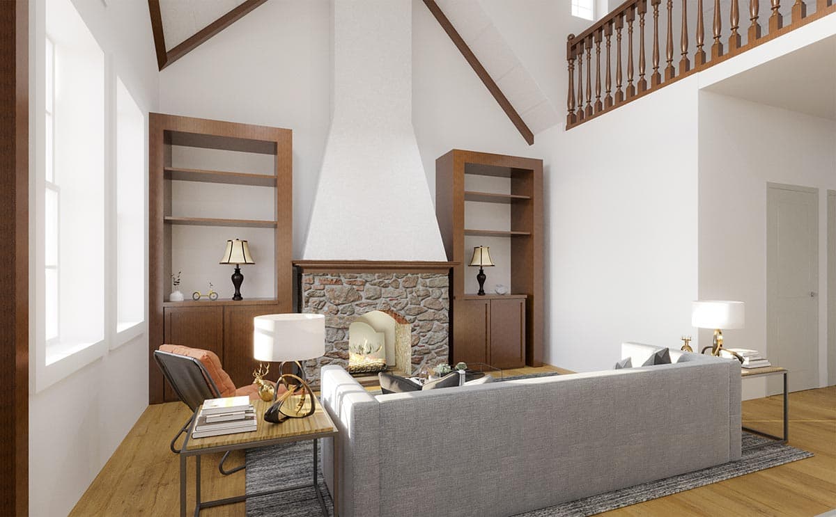Plan 25772GE: 3-Bed Craftsman Cottage with Vaulted Great Room - 1702 Sq Ft - Image #11 - Cottage, Country, Craftsman, Mountain, New American, Traditional