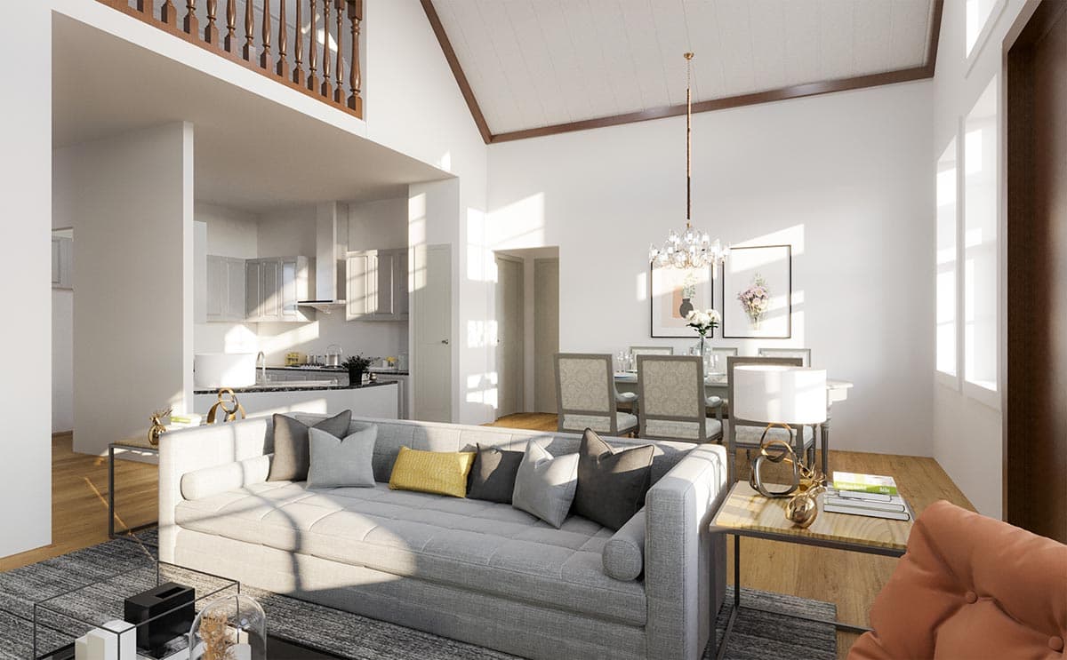 Plan 25772GE: 3-Bed Craftsman Cottage with Vaulted Great Room - 1702 Sq Ft - Image #13 - Cottage, Country, Craftsman, Mountain, New American, Traditional