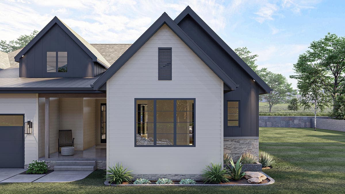 Plan 623109DJ: 3100 Square Foot 4 Bed New American Ranch Home Plan - Image #8 - Farmhouse, Modern Farmhouse, Ranch