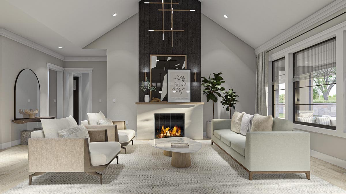 Plan 623109DJ: 3100 Square Foot 4 Bed New American Ranch Home Plan - Image #18 - Farmhouse, Modern Farmhouse, Ranch