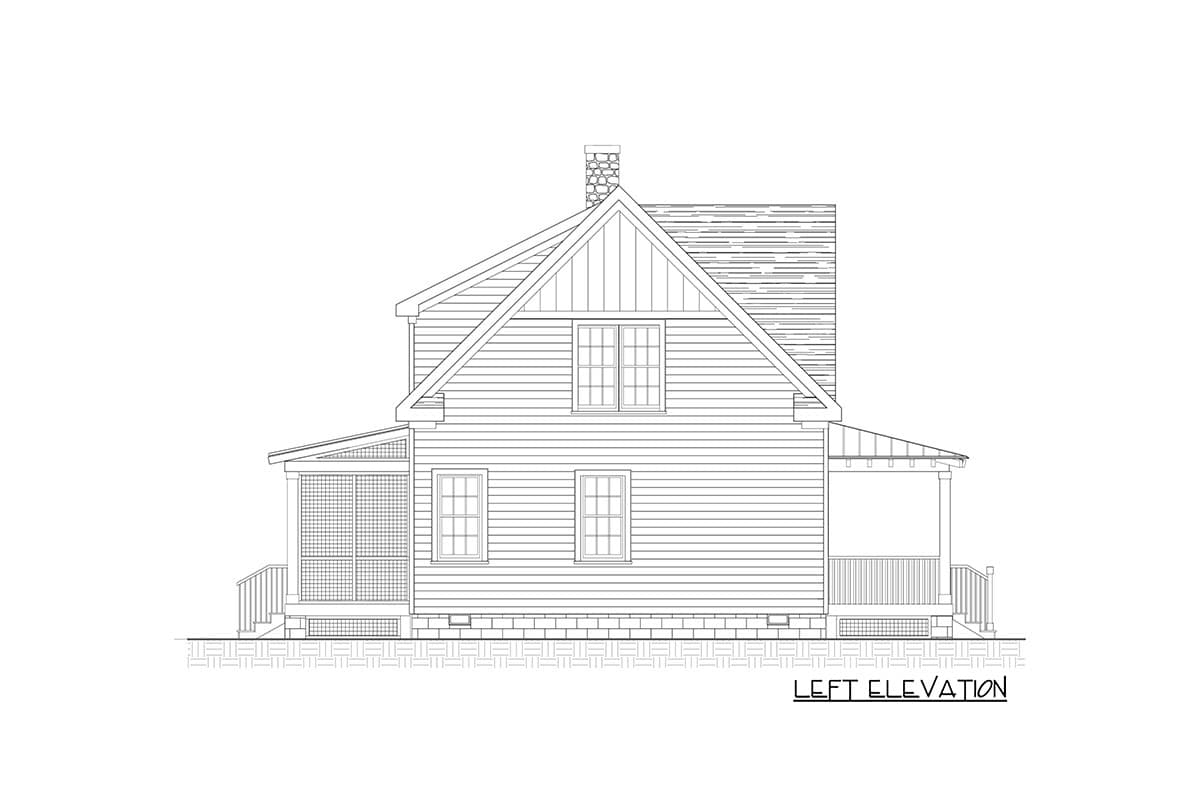 Plan 31605GF: Country Cottage House Plan with 3 Bedrooms and Great Symmetry - Image #5 - Cottage, Country, Vacation