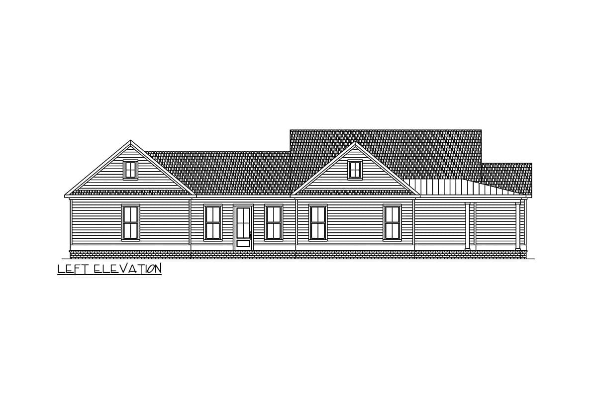 Plan 521017TTL: 3-Bed Southern Cottage with Sunroom and Rear Garage - Image #19 - Cottage, Country, New American, Southern