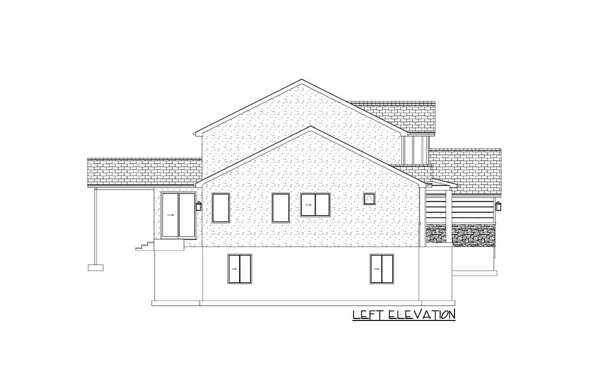Plan 61297UT: Exclusive New American House Plan with Home Office and Optionally Finished Basement - 2682 Sq Ft - Image #28 - Craftsman, Modern Farmhouse, New American, Northwest