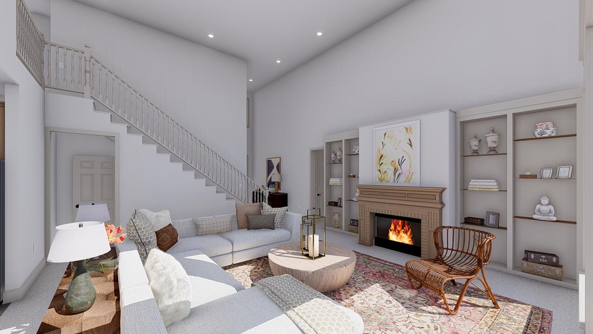 Plan 61297UT: Exclusive New American House Plan with Home Office and Optionally Finished Basement - 2682 Sq Ft - Image #13 - Craftsman, Modern Farmhouse, New American, Northwest