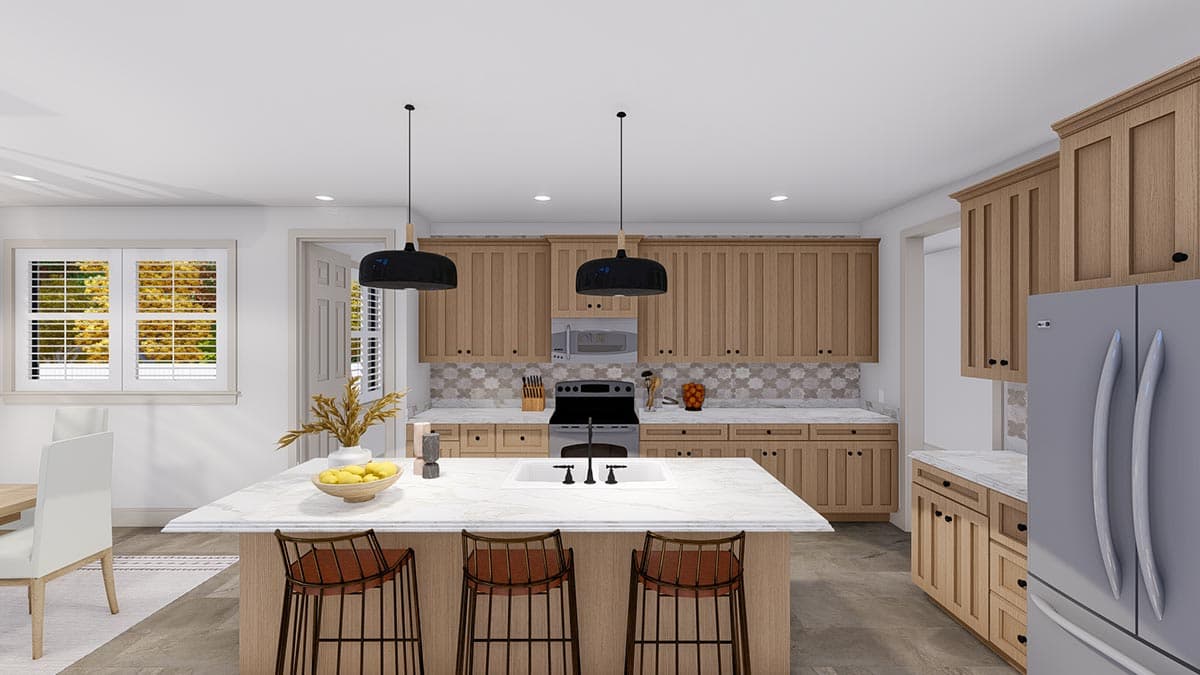 Plan 61297UT: Exclusive New American House Plan with Home Office and Optionally Finished Basement - 2682 Sq Ft - Image #15 - Craftsman, Modern Farmhouse, New American, Northwest